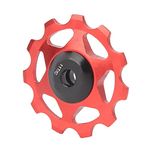 Ubersweet® Rear Derailleur Pulley, Bike Guide Wheel Aluminum Alloy 11 Teeth Hollow Design for Road Bike|