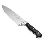 TRAMONTINA Century 8" Chef Knife | Sharp Stainless Steel Forged Blade Professional Kitchen Knife | Chopping Knife | Plain Edge | Polypropylene Handle Reinforced w/Fiberglass | 25 Yr Warranty