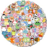 Piedad 300Pcs Water Bottle Stickers for Kids, Cute Animal Stickers Waterproof Vinyl Stickers Pack, Cute Kawaii Stickers for Teens Girls Boys, Aesthetic Stickers for Scrapbook Laptop