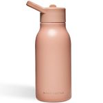 Neon Kactus Kids | Stainless Steel Kids Water Bottle with Straw | Double-Wall Vacuum Insulated Water Bottle | Locks in Heat or Cold for Hours | Leak-Proof, BPA-Free & Lightweight |Pink Flamingo 340ml