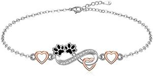 Infinity Cat Paw Print Sea Turtle Elephant Flamingo Butterfly Anklets Bracelets for Women Sterling Silver Adjustable Ankle Bracelet Summer Beach Cute Animal Jewelry Christmas Lovers Gift, Sterling