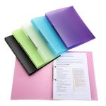 O-Ring Binder Folder, A4 Ring Binder File Folder, 2 Ring, PP, 23MM Spine, Flat Files Binders for Pierced Plastic Pockets, Flexible Document Organization, Translucent Color, Office/School/Home