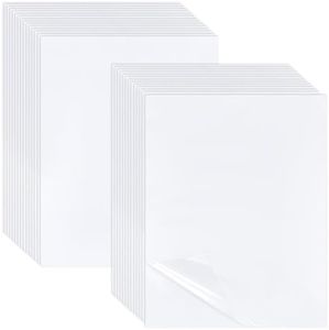 BENECREAT 50 Hojas A4 Hojas Laminadas PET, Película Laminada En Frío Mate Autoadhesiva, Adhesivo Laminado Impermeable de 300x214 mm para Documentos de Carteles de Pintura, 0.3 mm de Espesor