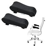 Volumoon 2pcs Office Chair Arm Pads Covers, Ergonomic Memory Foam Office Chair Armrest Pads, Universal Chair Armrest Cushion Covers, Elbow Cushion, Gaming Pillow for Arms Office Game Chair Wheelchair