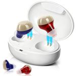 Hearing Amplifiers for Adults & Seniors Rechargeable Digital AI Chip,In-Ear Discreet Design No Bluetooth Needed, AI Automatic Noise,4 Volume Levels 80H Long Battery,Crystal-Clear Natural Sound