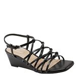 Bandolino Women's Soletme3 Wedge Sandal, Black 001, 3.5 UK