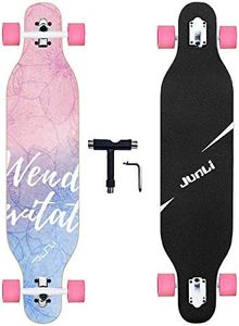 Junli 41 Inch Freeride Skateboard Longboard - Complete Skateboard Cruiser for Cruising, Carving, Free-Style and Downhill Fantasy