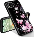 RYUITHDJP for Sense TW102 Phone Case 6.0" Butterflies Black Design, Phone Case for Sense TW102 Case TPU Stylish Protective Cover