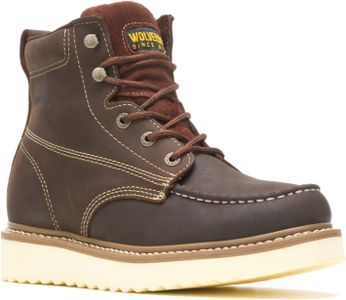 WOLVERINE Men’s Loader 6" Soft Toe Work Boot, Brown – Size 9.5