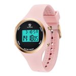 Kids Watch, Girls Watches Digital Sports Elegant Simple Cute Pink Wrist Watches with Alarm Outdoor LED Functional Watch for Kids Girls Boys