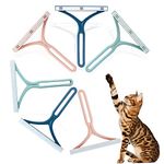 Mollypaws Dog Hair Remover for Couch, Cat Fur Removal Tool for Furniture, Pet Hair Remover Cleaner Brush for Clothes, Carpet, Bedding, Car, Reusable Scraper for Uproot Dog Hair/Lint Cleaning, (6 Pack)