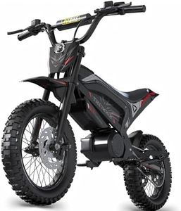 GTX1 Electric Dirt Bike for Adults & Teens - 4000W, 40MPH, 45 MI, 48V 21AH Removable Battery, Full Hydraulic Brakes, Magnetic Kill Switch, Off-Road Electric Motorcycle for Mud, Mountain, Beach