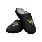 FOCO Officially Licensed NFL Memory Foam Slippers for Men, Jacksonville Jaguars, 46/48 EU