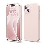 elago Liquid Silicone Case Compatible with iPhone 15 Case, Premium Silicone, Full Body Protective Cover [4 Layer Shockproof Structure], Anti-Scratch Soft Microfiber Lining (Lovely Pink)