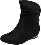 LoudLook Ladies Ankle Boots Faux Su