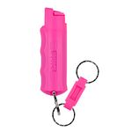SABRE RED Campus Safety Pepper Gel - Pepper Spray for College Students- Pink Key Case with Quick Release