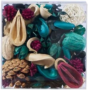 Pretysnow Spring Potpourri Bags, Ocean Breeze Scented Dried Flowers, Potpourri Bowl Vase Filler, Easter Home Blue Decor, Summer Living Room Office Bathroom Fragrance Sachet, Car Freshener - 7oz