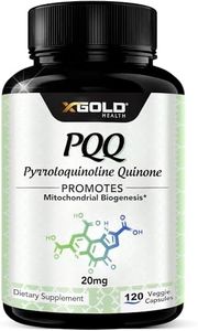 PQQ Supplement Veggie Capsules (Pyrroloquinoline Quinone), 99,7%+ Highly Purified - Promotes Mitochondrial Biogenesis, Energy Optimizer, Heart Health, Cognitive Function & Sleep Support (120 CT)