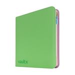 Vault X 12 Pocket Trading Card Zip Binder, 480 Cards, Compatible with Pokemon Scarlet & Violet Stellar Crown Set, Exo-Tec Album Material, 20 Side-Loading Pages, Folder for Collectible TCG (SV7)