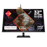 HP Omen 31.5” Gaming Monitor | Omen Transcend 32 | 4K Ultra HD Display | OLED | 240Hz Refresh Rate | 0.03 ms Response Time | 250 Nits | 1.5m:1 Contrast Ratio | Adjustable Height, Tilt, Pivot | White