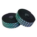 Bumlon Road Bike Handlebar Tape, Bicycle Bar Tape, PU Leather + EVA, Striped Gradient Cycling Handle Grip Wrap - 2 Rolls