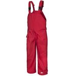 Trespass Kids Waterproof Dungarees RAIN Over Trousers (3-4 Years, Red)