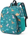 CLUCI Kids Backpack for Boys Girls Toddler Backpack for Preschool Kindergarten Child Cute Daycare Bookbag Travel Green Dinosaur