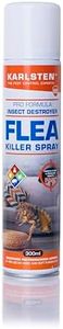 Karlsten Flea Killer Aerosol Rapid Advanced Elimination Targets Fleas, Larvae, and Eggs for Complete Pest Control" 300Ml