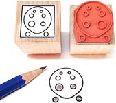 Ocarina Fingering Rubber Stamp (8 Hole)