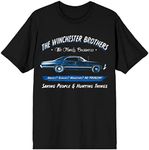 Supernatural Winchester Brothers Family Business Men's Black T-Shirt-XX-Large