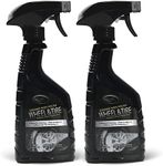 Air Jungles Car Wheel & Tire Cleaner 16.9 Fl Oz (Pack of 2), Brake Buster Wheel Cleaner, Aluminum and Chrome Wheel Cleaner, Acid-Free Wheel Cleaner Safe on All Wheel & Rim Finishes