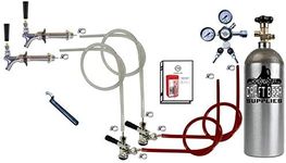 Standard Double Faucet Door Mount Kegerator Keg Tap Conversion Kit