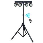 Kam Partybar Eco Portable Par Can DMX Lighting Bar System with Remote