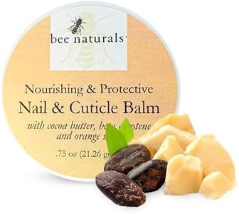 Nail & Cuticle Balm - Cocoa Butter & Beta Carotene Blend for Strong, Smooth Nails - luscious natural tangerine fragance Shea Butter & Beeswax Cruelty-Free Nail Care