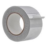 WOD HXT HEXAYURT Tape Aluminum Foil Tape Premium Grade General Purpose Heat Shield Resistant - Good for HVAC, Air Ducts, Insulation (Available in Multiple Packs): 4 in. Wide x 50 yds.