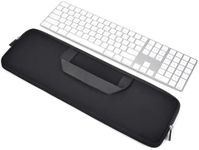 Keyboard Neoprene Case Sleeve Bag for Apple 2022 Mac Studio/2023 iMac 24" Magic Keyboard with M3 M1 Touch ID and Numeric Keypad A2520,Magic Keyboard MQ052LL/A A1843 Keyboard Protective Pouch-Black