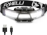 Foxelli Wide Beam Headlamp – USB Re