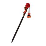 Lurrose Chinese Hair Stick Flower Hair Chopsticks Vintage Hairpin for Woman