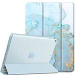 EasyAcc Case for iPad 9.7 inch 6th Generation/ 5th Generation(NOT for iPad Air 5th Gen)/iPad Air 2 / iPad Air Protective Cover, Auto Sleep Wake Hard PC Case for iPad 9.7 2018 2017, Blue Marble