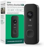 Blink Battery Doorbell 2K+ (newest model) — Wireless video doorbell, 2K resolution, enhanced audio. Required Sync Module not included – Add-On (Black)