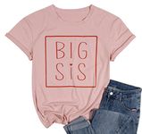 LOTUCY Sister T Shirt Women Funny Sister Squad Besties Tee Shirt Best Friends BFF Tee Tops, Pale Blush, Large