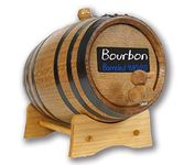 Thousand Oaks Barrel Co. 1 Liter Whiskey Barrel with Chalkboard Front - Oak Barrels for Aging Whiskey, Cocktails, Tequila - Wine Barrel & Bourbon Barrel Home Bar Decor - Mini Whiskey Barrels