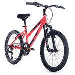 Huffy Stone Mountain Girls Mountain Bike Pink 20 Inch Wheel Hardtail Front Suspension 6 Speed 6-9yrs