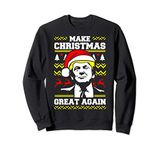 Funny Xmas Holiday Make Christmas Great Again Donald Trump Sweatshirt