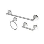 Kingston Brass BAK111248C Victorian 3-Piece Bathroom Accessory Set, 18" Length, Polished Chrome