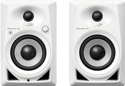 Pioneer DJ DM-40BT-W Bluetooth Studio Monitors, White