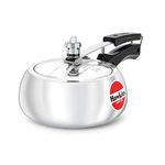 Hawkins Contura Aluminium Inner Lid Pressure Cooker, 2 Litre, Silver (HC20)