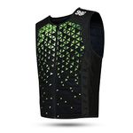 98°F Bodycool Neo Vest Evaporative Ultra Cooling Sport Design Comfortable In Hot Summer Outdoor Motocross Bike Riding Breathable Moisture-Wicking Unisex Sportwear (M, GREEN)