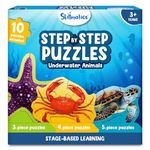 Skillmatics Step By Step Puzzle - 41 Piece Underwater Animal Jigsaw & Toddler Puzzles, Educational Montessori Toy Boy & Girl, Gifts For Ages 3 And Up - Multicolor