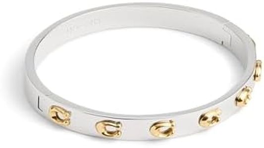 Coach Women's Signature C Hinged Bangle Bracelet